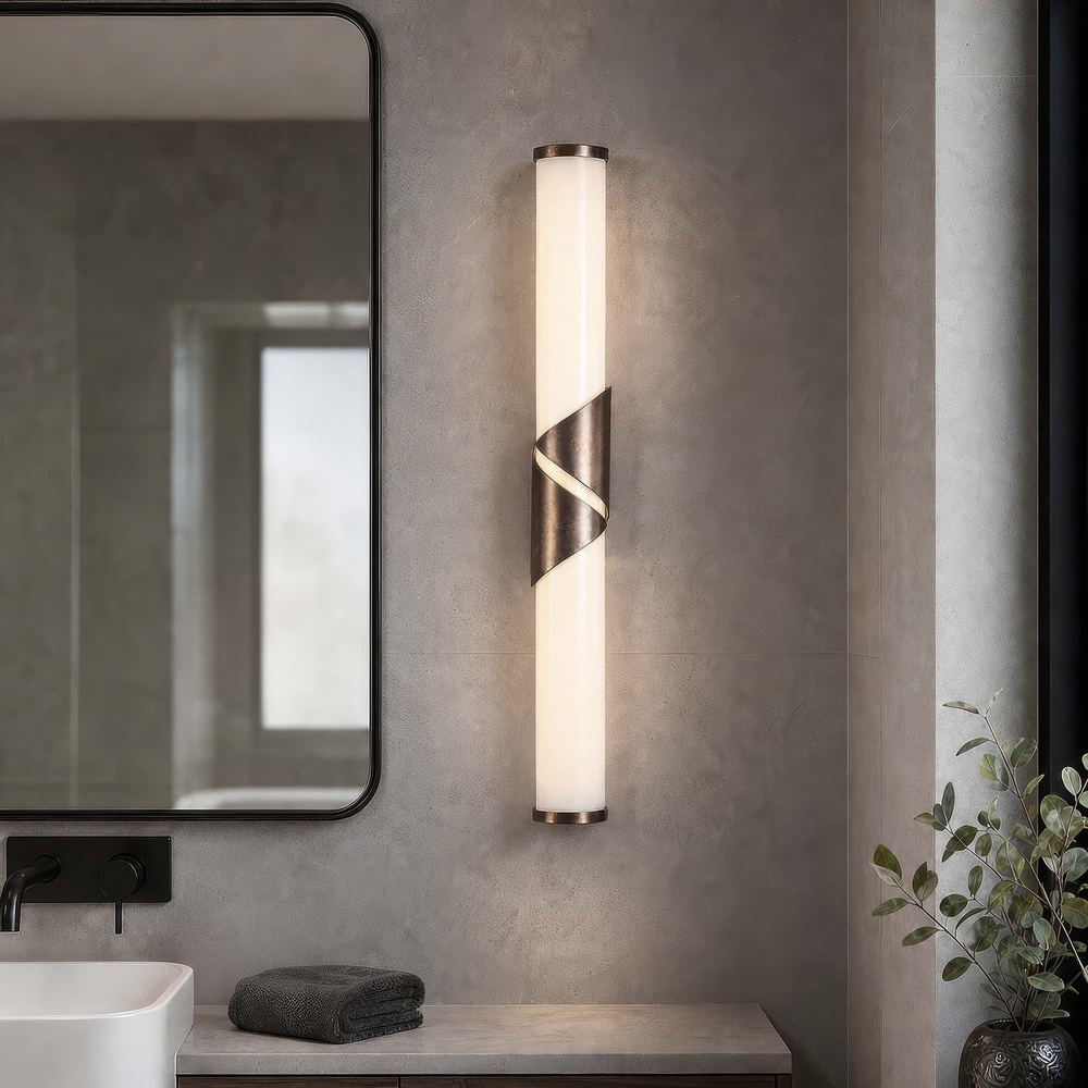 Wandlampe im Badezimmer Wrap Bronze 47 cm Searchlight 5,05342E+12