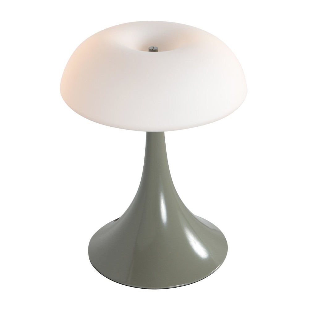 Tischlampe Ancilla Grün mit weißer Kapuze Steinhauer 8712746191905