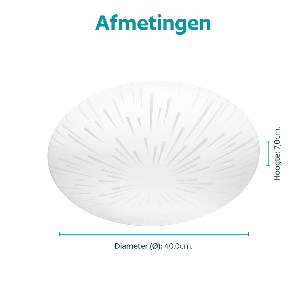 Weißes Deckenlicht Allerona Ø 40cm Eglo 9008606409785