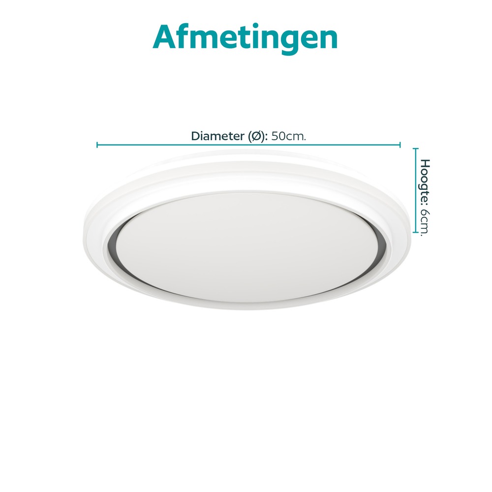 Weißes Deckenlicht Semovigo Ø 50cm Eglo 9008606391844