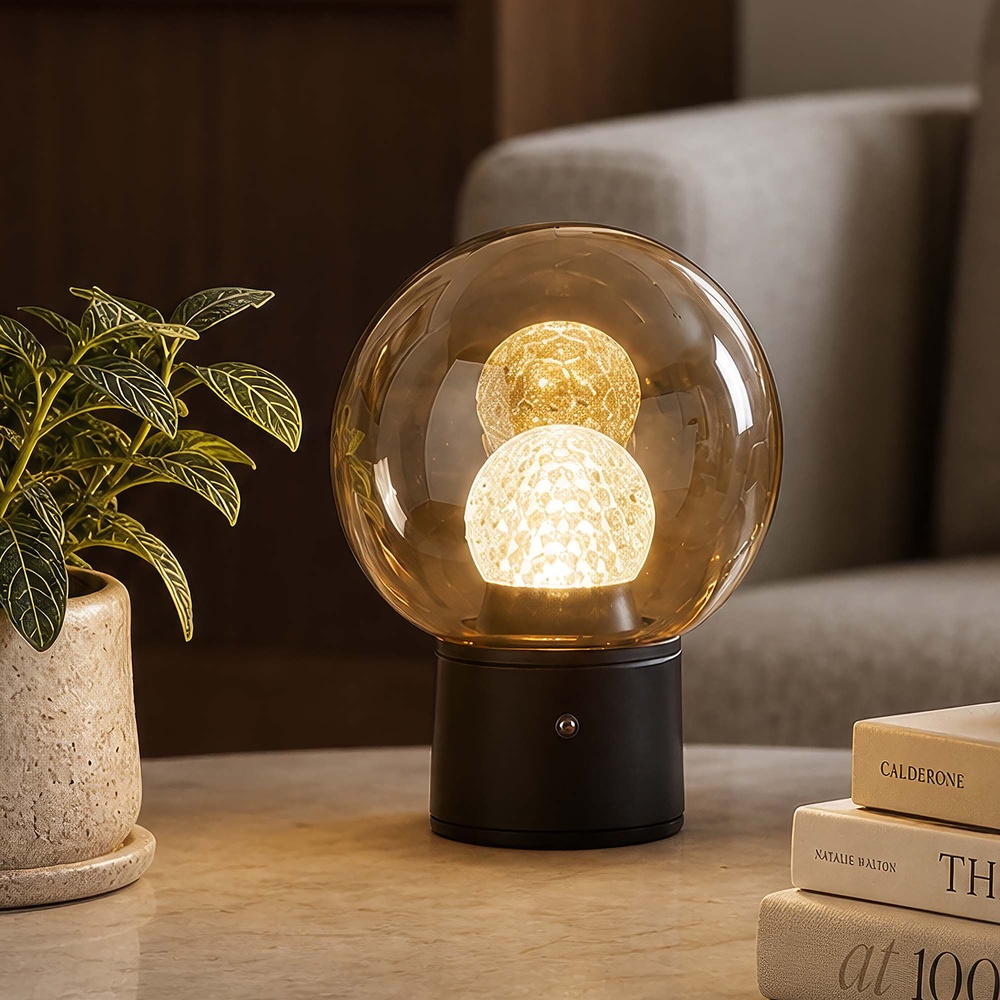 Design-Tischlampe Solis Bronze Searchlight 5,05342E+12
