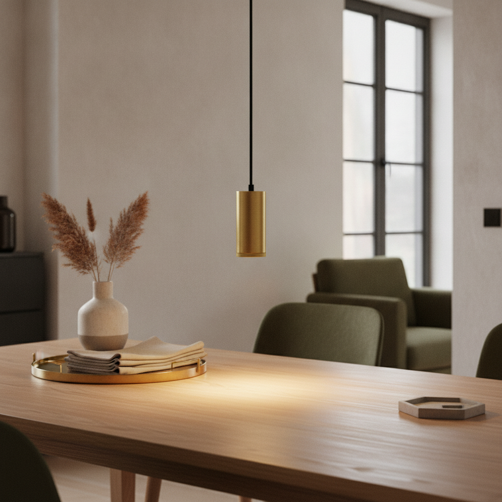 Design-Pendelleuchte Milano mattes Gold 15cm