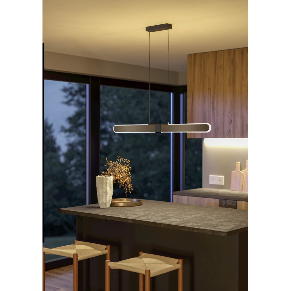 Design-Pendellampe Concesio Schwarz mit Bronze Eglo 9008606391394