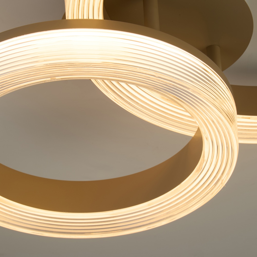 Design-Deckenlampe Lumen Rings Sandbraun Searchlight 5,05342E+12