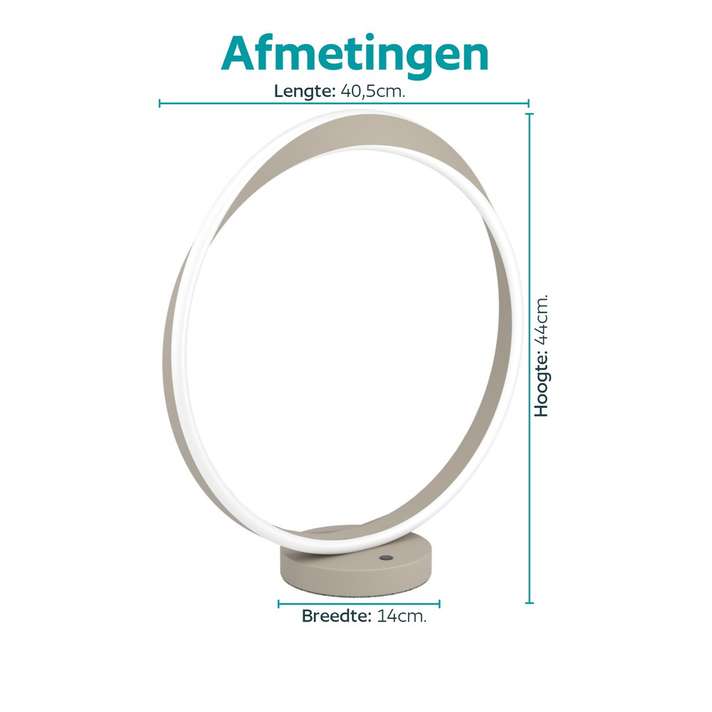 Design-Tischlampe Camerota Sandbraun Eglo 9008606391356
