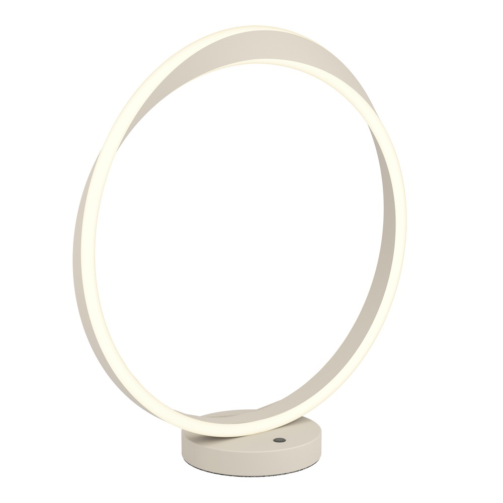 Design-Tischlampe Camerota Sandbraun