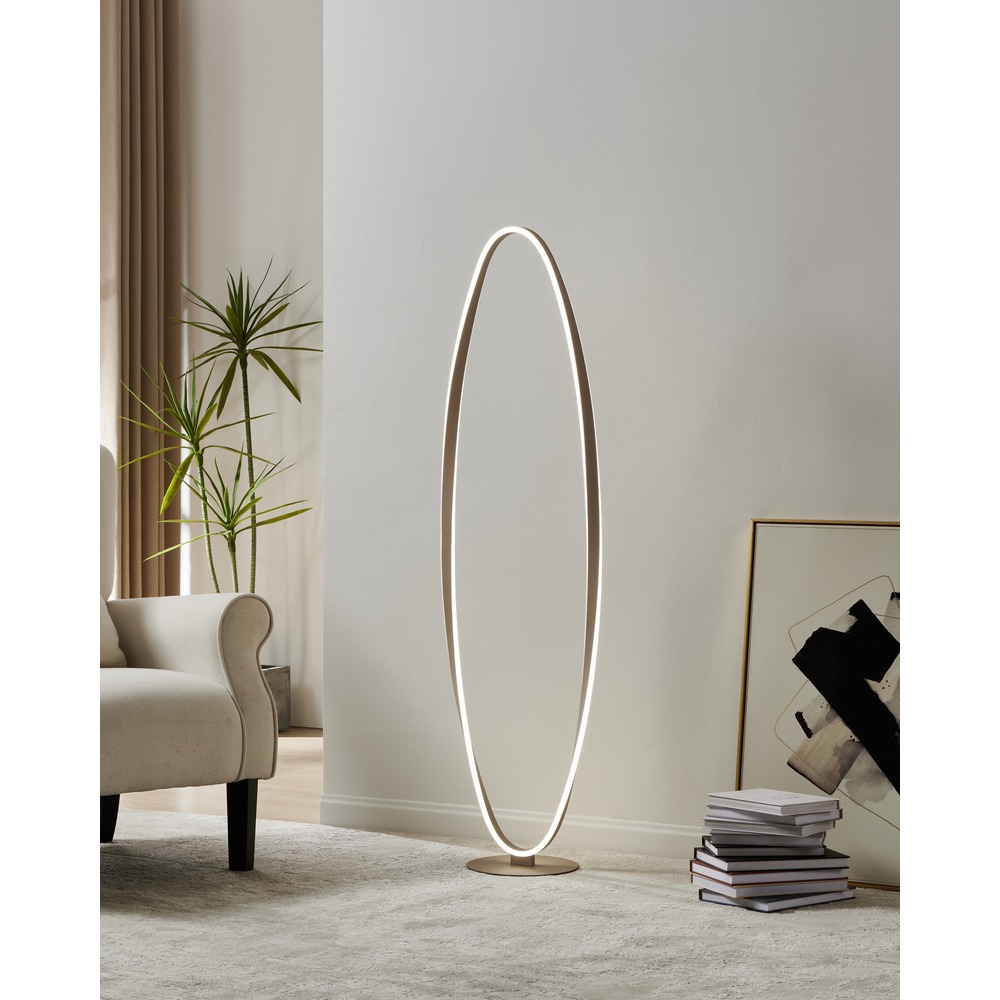 Design-Stehlampe Camerota Sandbraun Eglo 9008606391363
