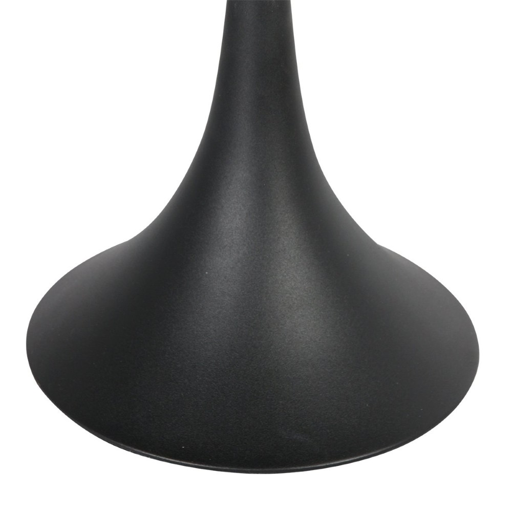 Tischlampe Ancilla Schwarz mit Rauchglas Steinhauer 8712746191943