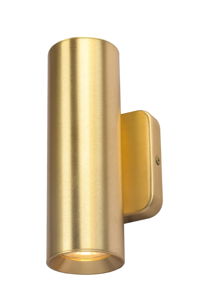 Matt goldene Wandleuchte Megano 2 Up- und Downlight