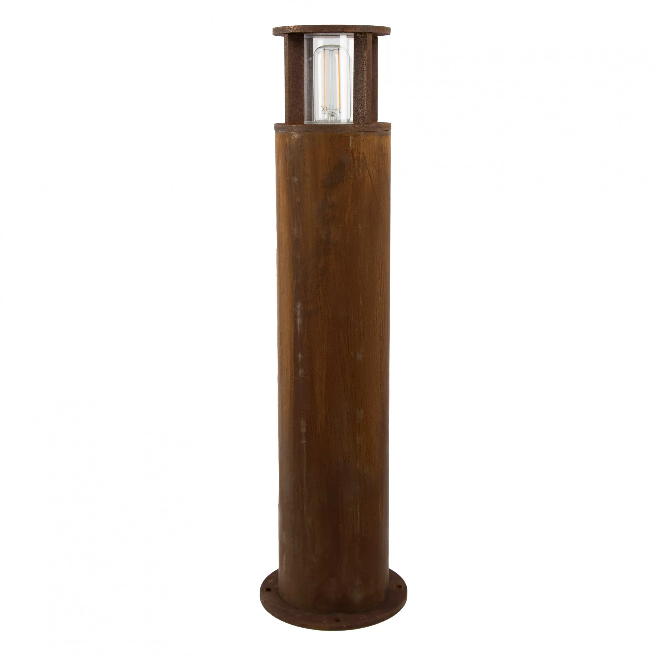 Runde Gartenleuchte Marina 60 Corten