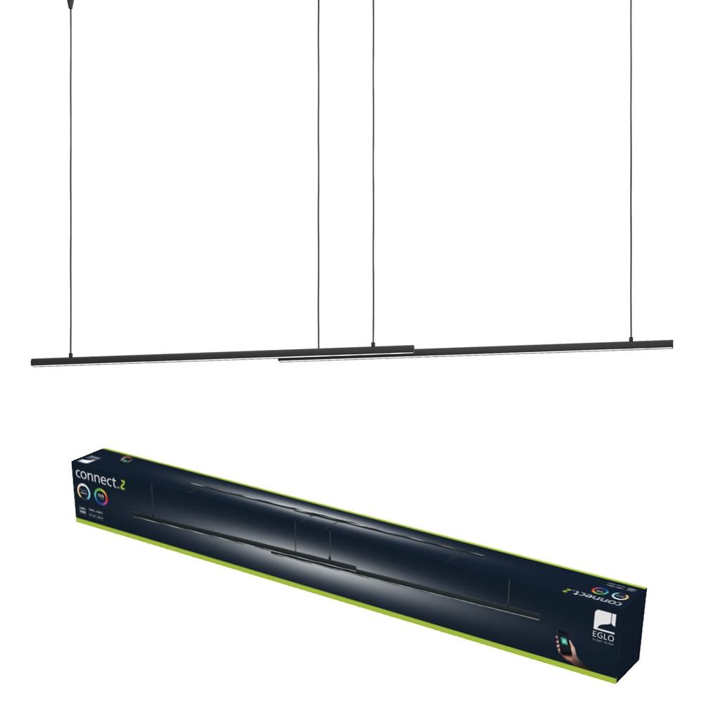 Intelligente Pendellampe Flatron-Z Schwarz 150 cm Eglo 9008606390564