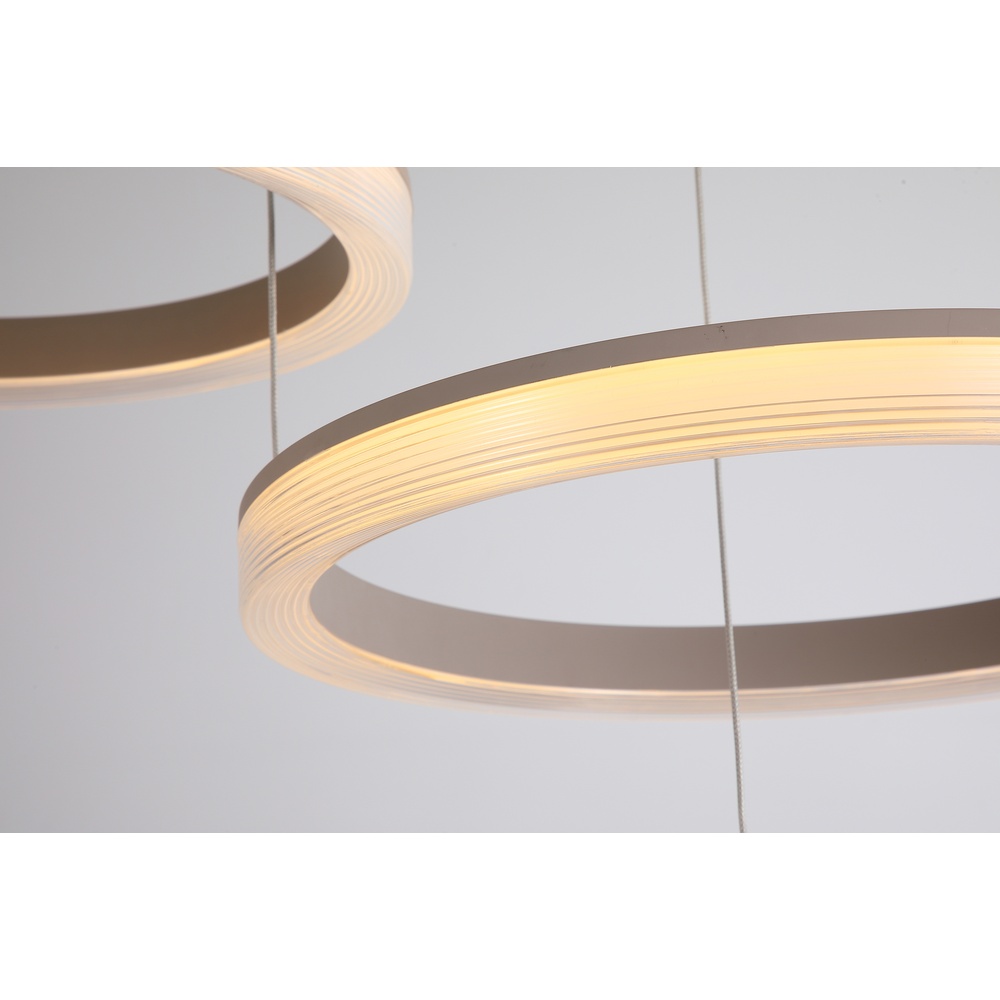 Design-Pendellampe Lumen Rings Sandbraun Searchlight 5,05342E+12