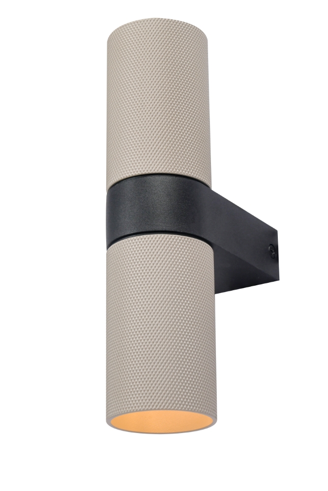 Wandfleckstruktur Grana Sand mit Schwarz