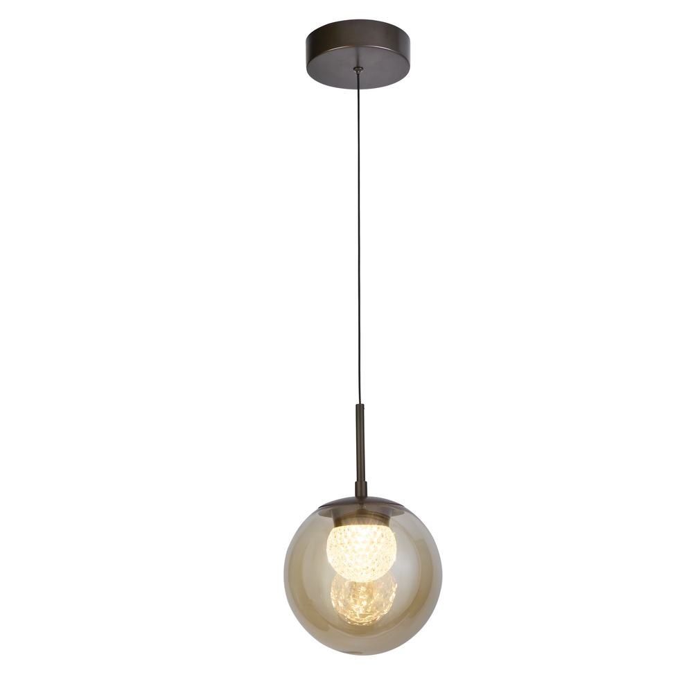 Design-Pendellampe Solis Bronze Ø 20 cm