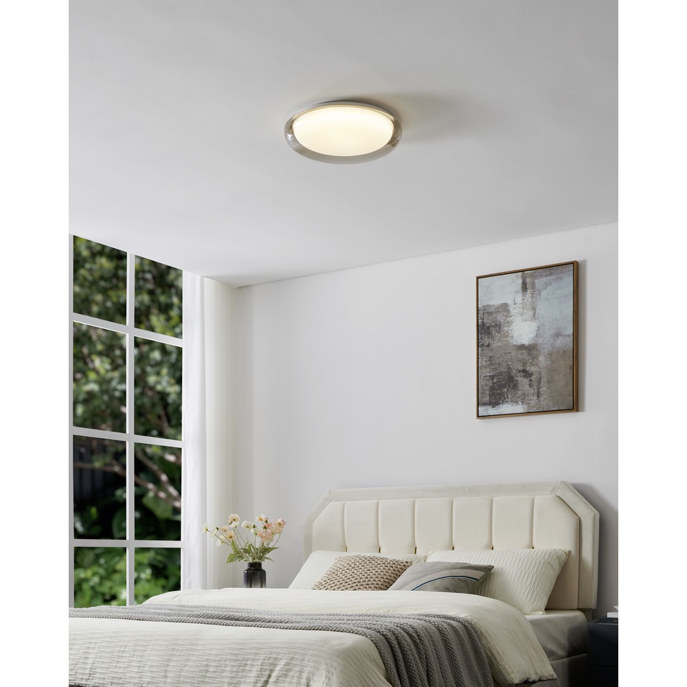 Design-Deckenlampe Conistarino weiß mit braunem Ø 40 cm Eglo 9008606399703