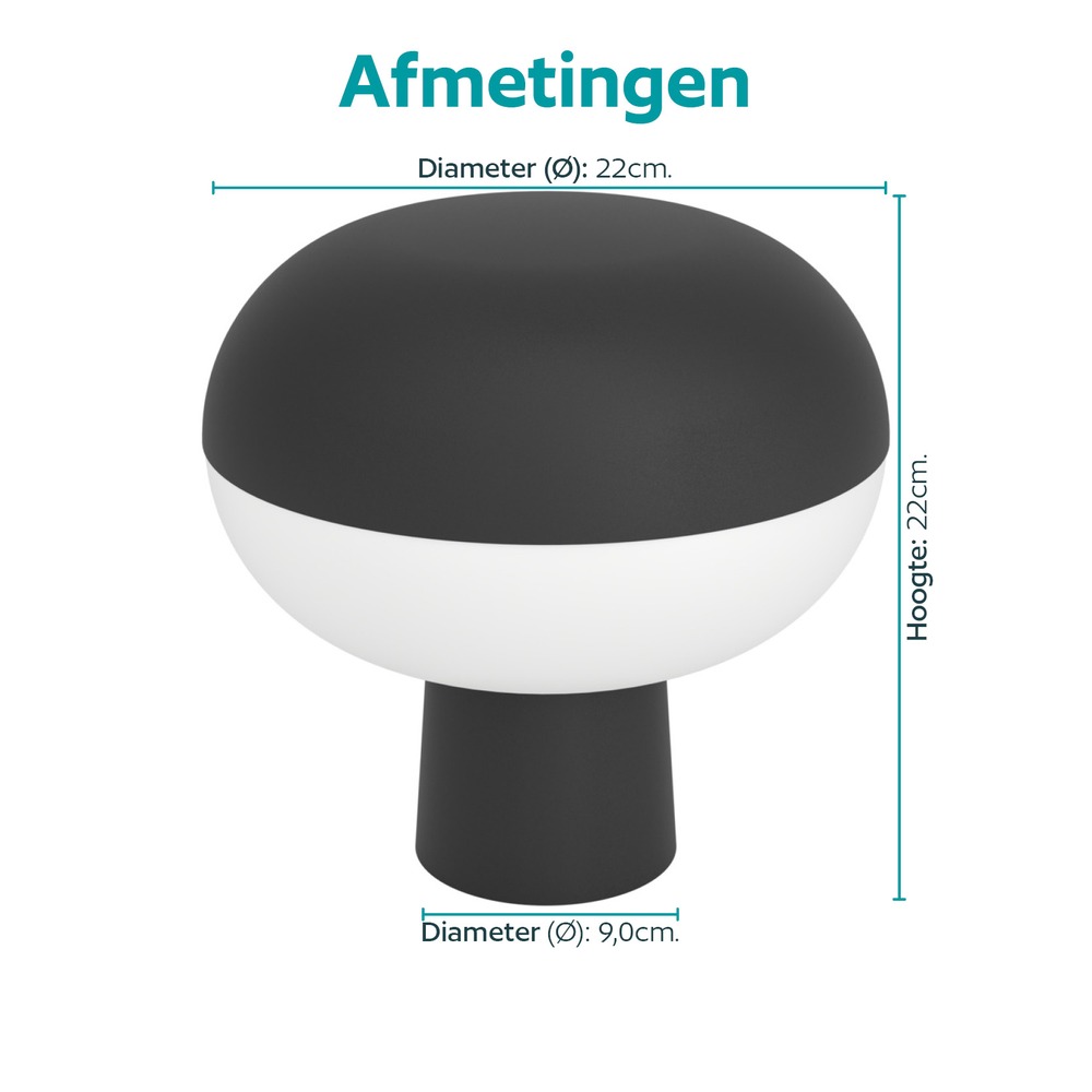 Intelligente Tischlampe Marini-Z Schwarz Eglo 9008606390380