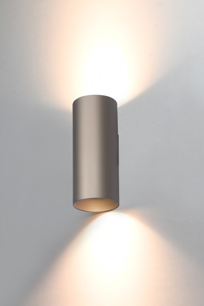 Design-Aufbaustrahler Roulo Champagner Auf & Ab