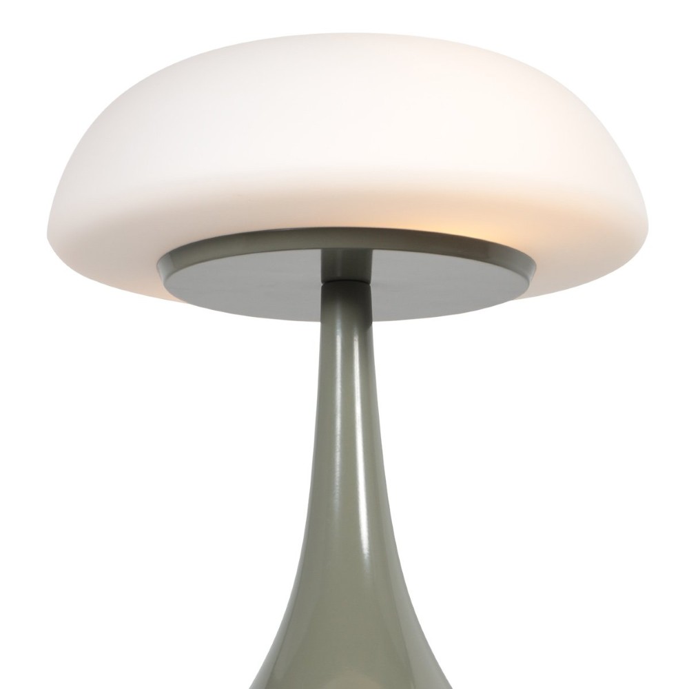 Tischlampe Ancilla Grün mit weißer Kapuze Steinhauer 8712746191905