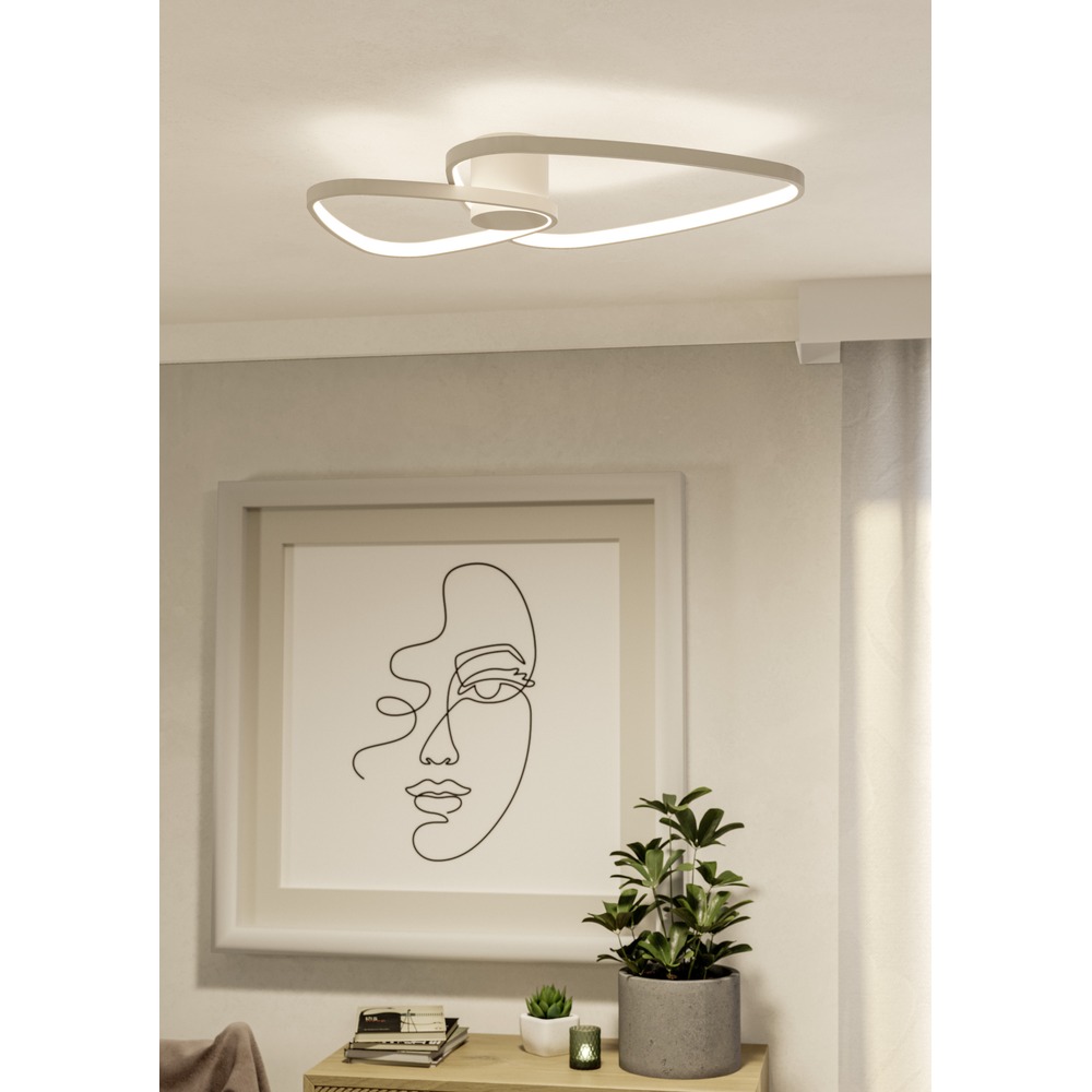 Moderne Deckenlampe Leporano Sandbraun Eglo 9008606391202