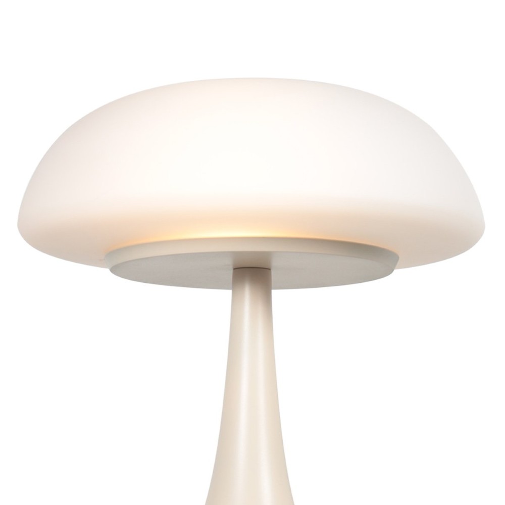 Tischlampe Ancilla Sandbraun mit weißem Glas Steinhauer 8712746191882