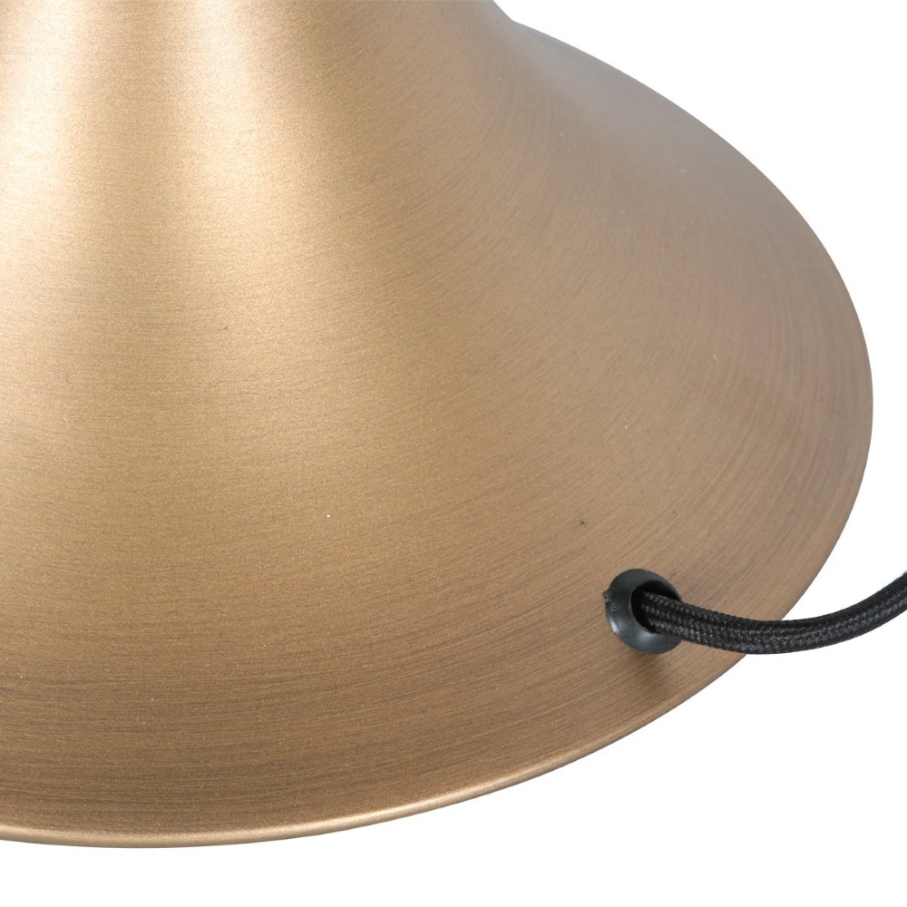 Tischlampe Ancilla Bronze mit Bernsteinglas Steinhauer 8712746191868