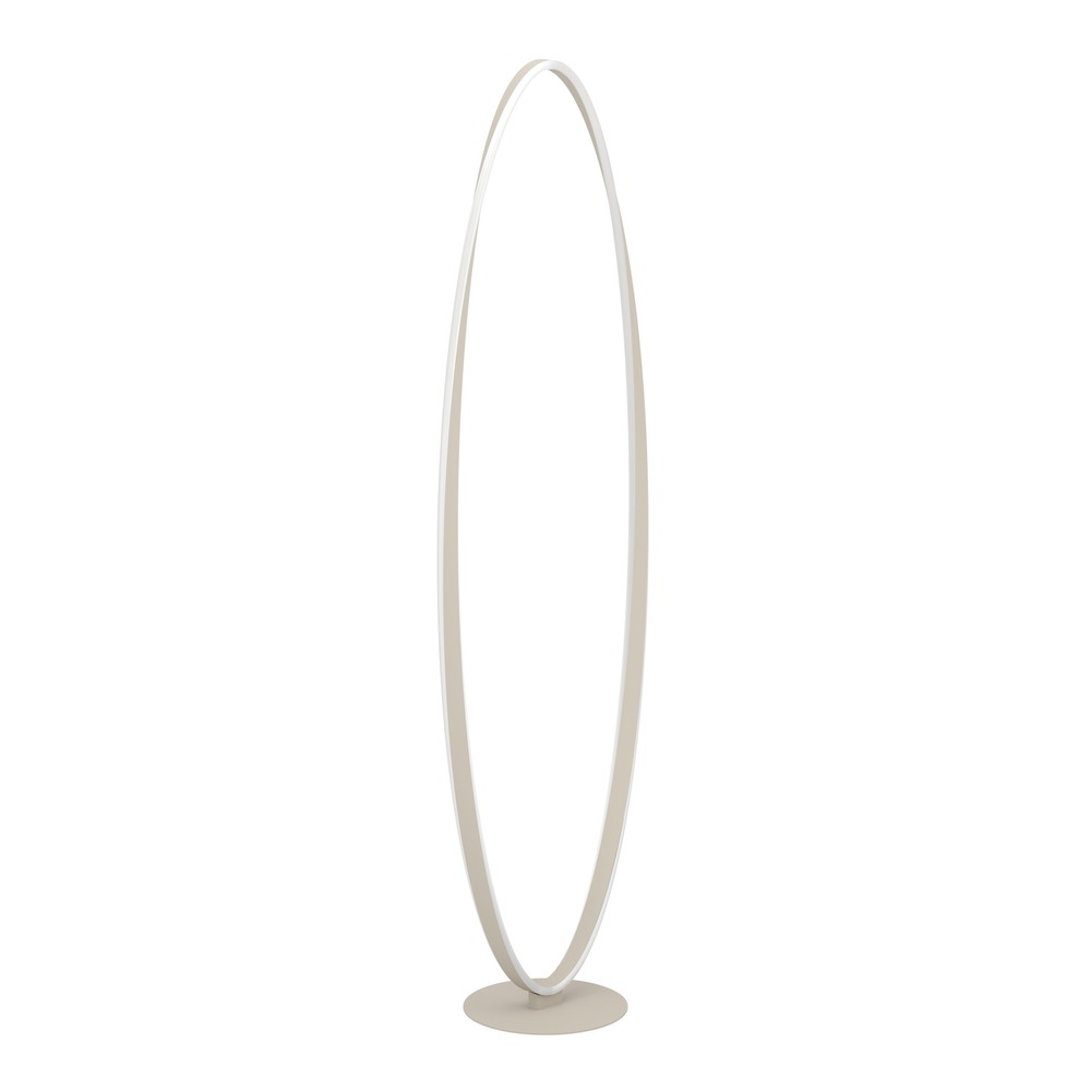 Design-Stehlampe Camerota Sandbraun
