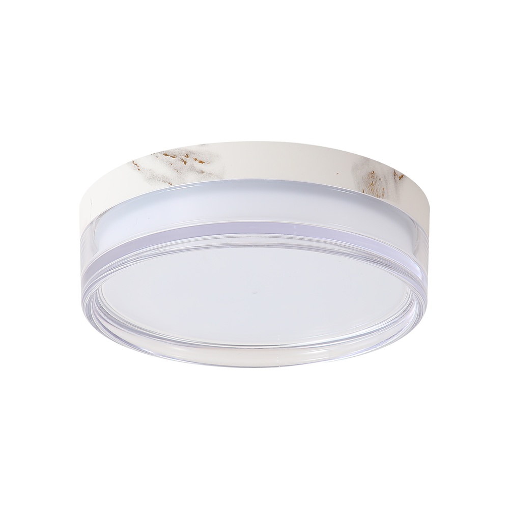 Deckenlampe Button Ø 13 cm weißer Marmor Searchlight 5,05342E+12
