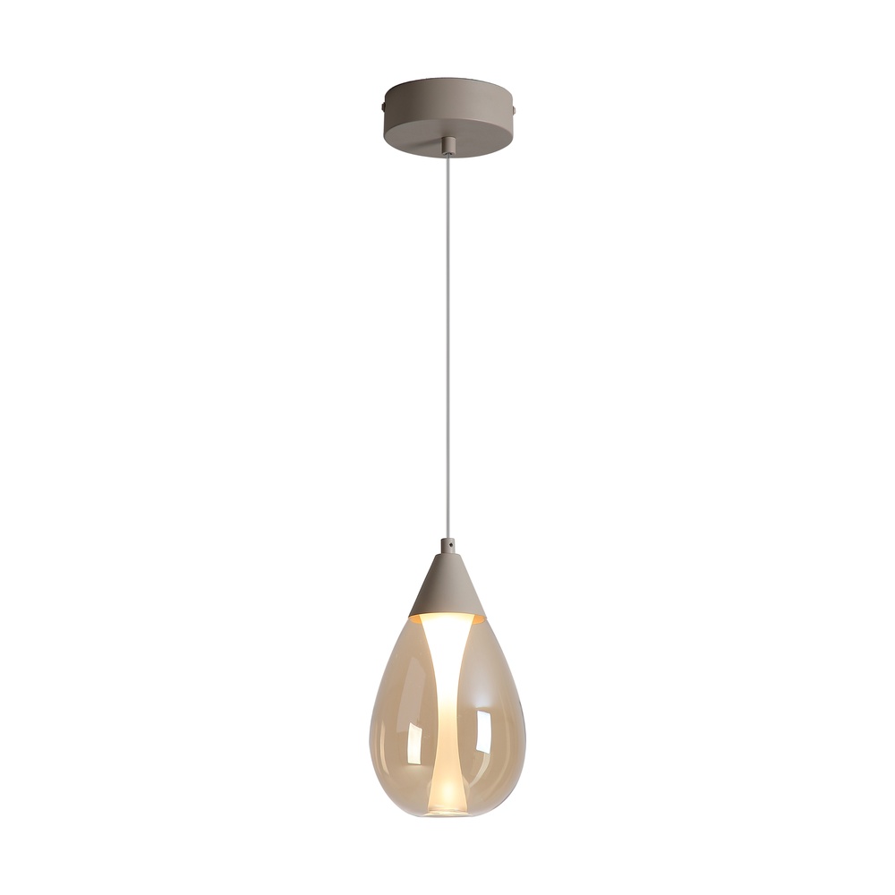 Design-Pendellampe Pear Nur sandbraun