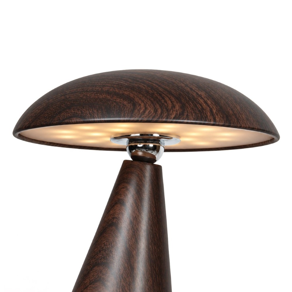 Tischlampe Mush Wiederaufladbare dunkle Walnuss Steinhauer 8712746191677