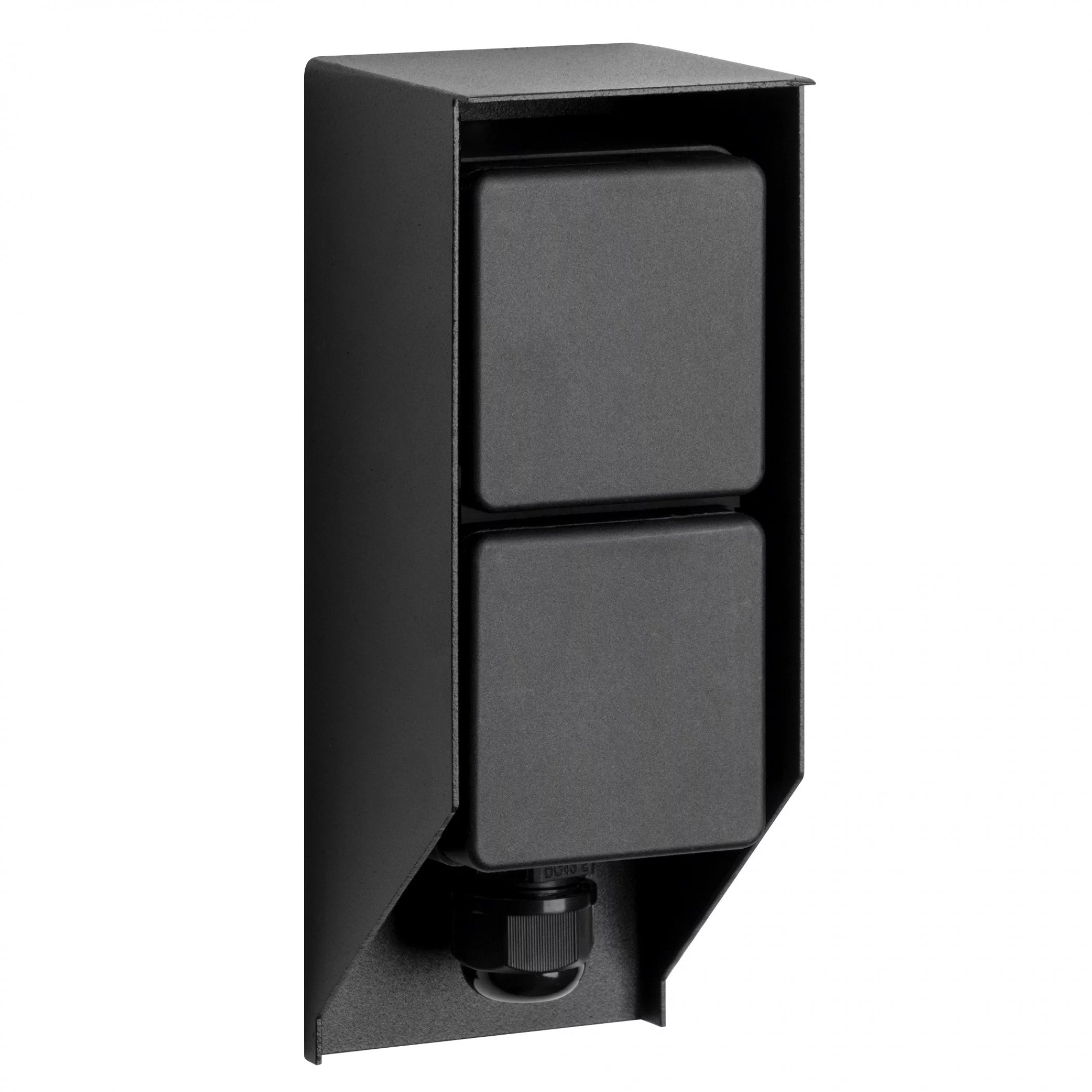 Steckdose Double schwarz