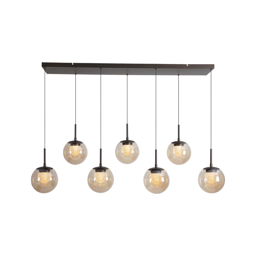 Design-Pendellampe Solis Bronze 7-Lichter