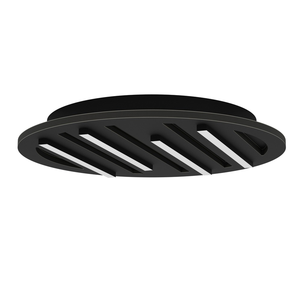 Intelligente Deckenbeleuchtung Pitrignani-Z rund Ø 38 cm schwarz