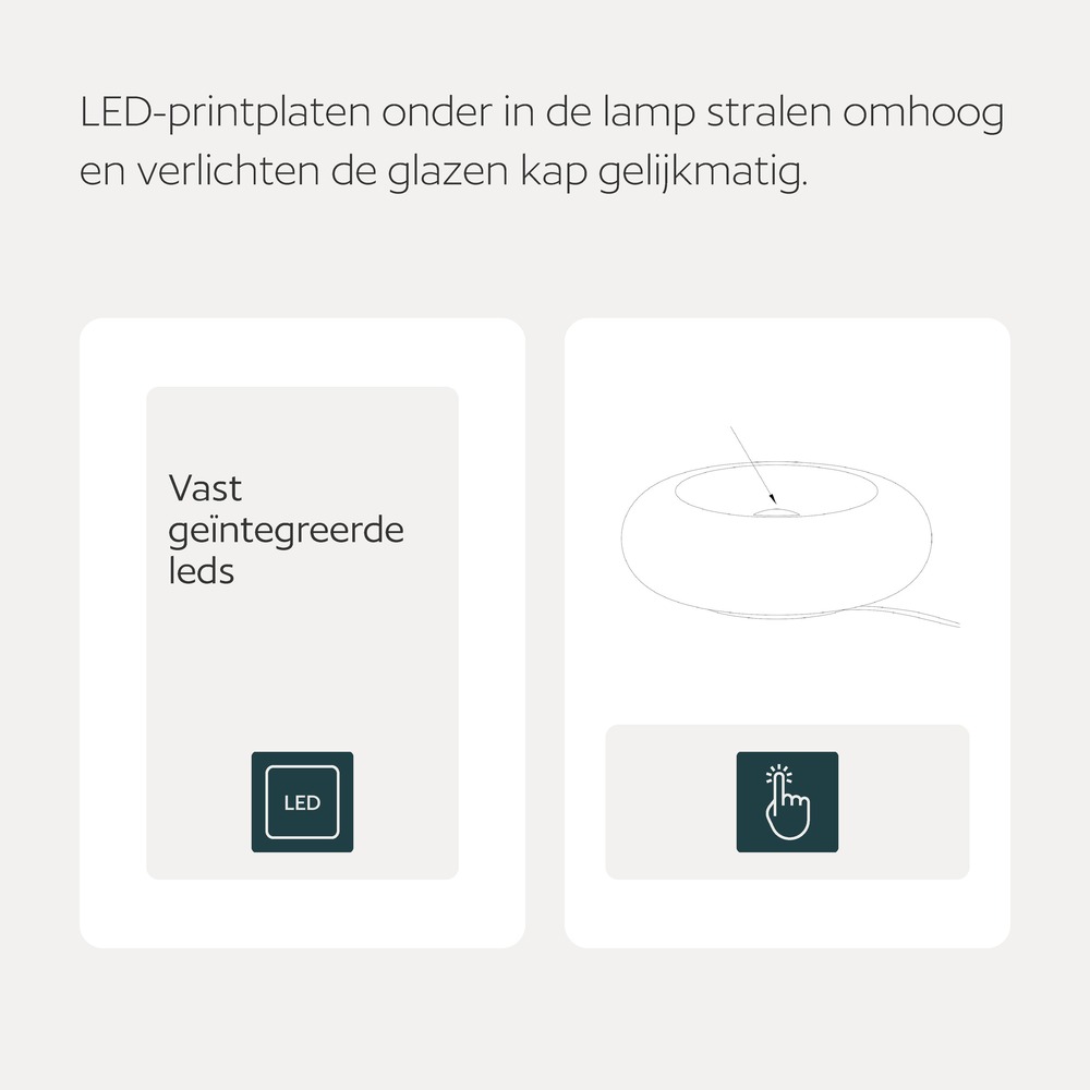 Design-Tischlampe Basile Weiß Eglo 9008606404834
