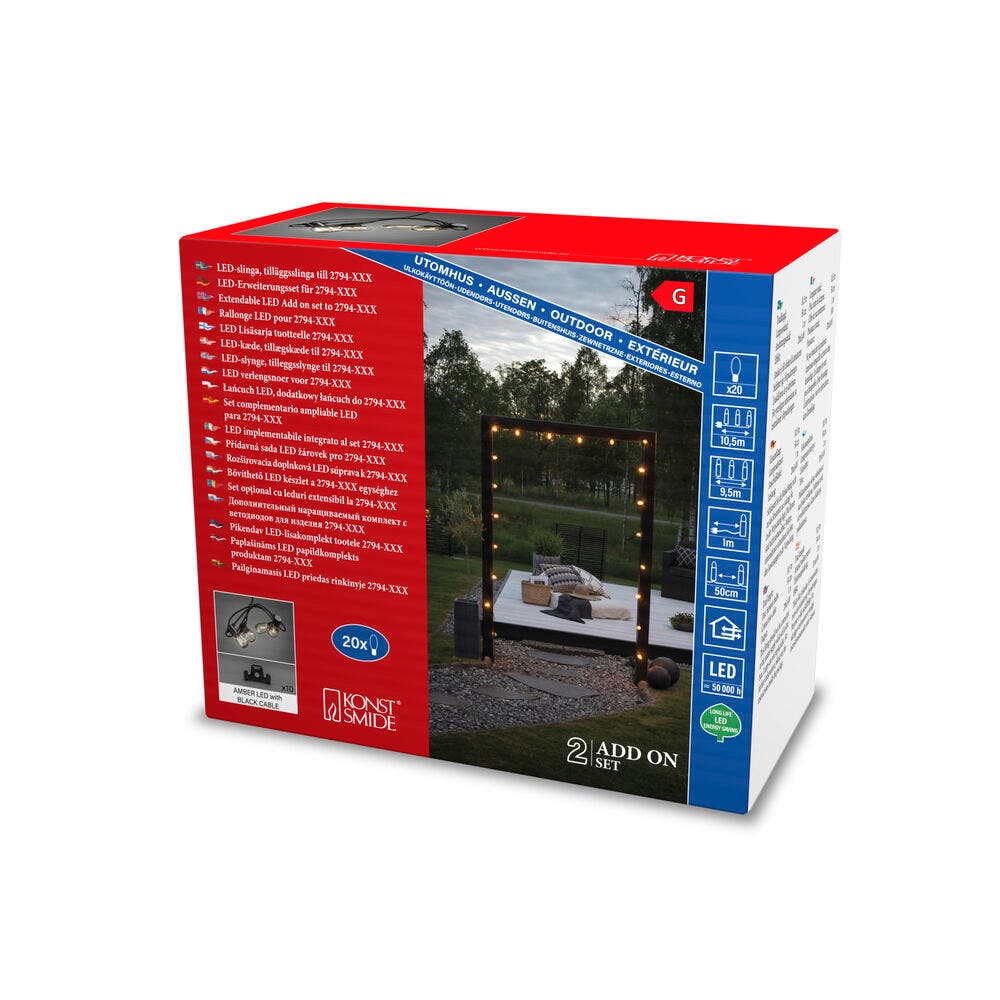 Lichterkette Partylight Erweiterungsset für 2794-800 KonstSmide 7318300026730