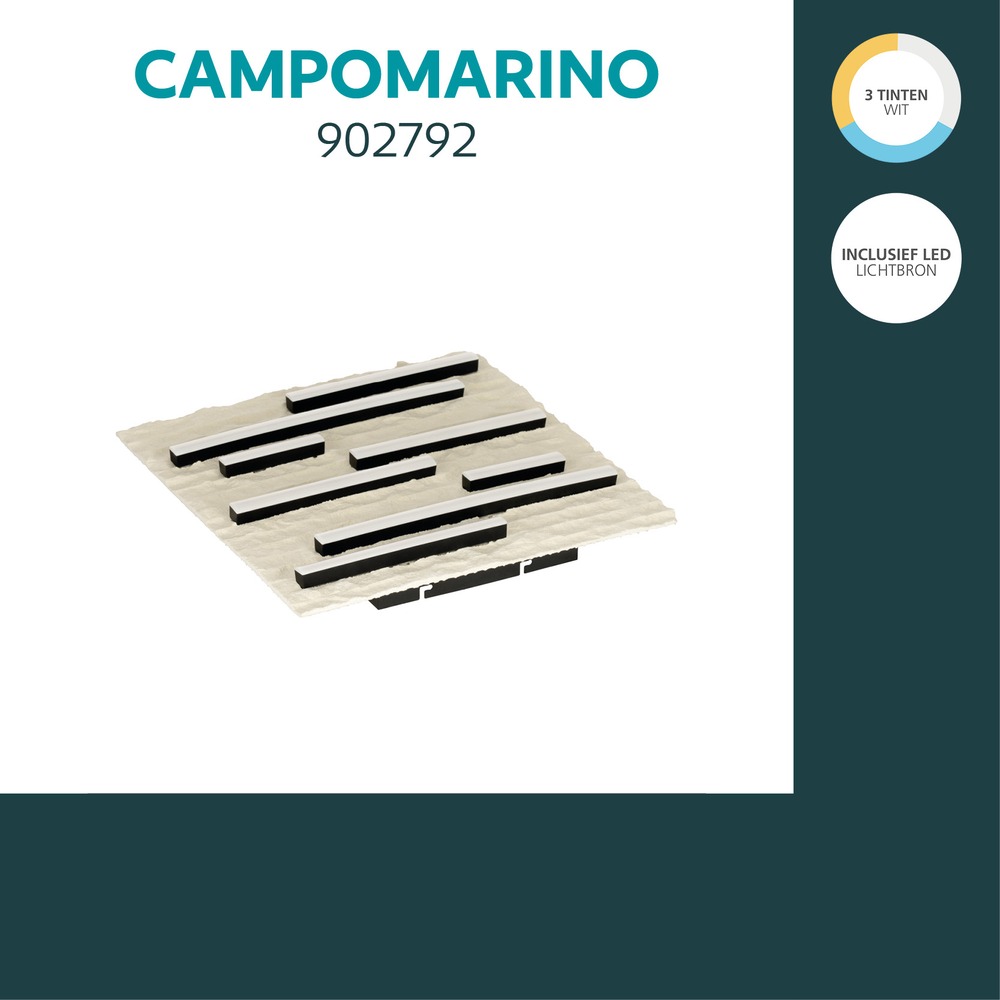 Deckenlampe Campomarino Sandbraun 38 cm Eglo 9008606408894
