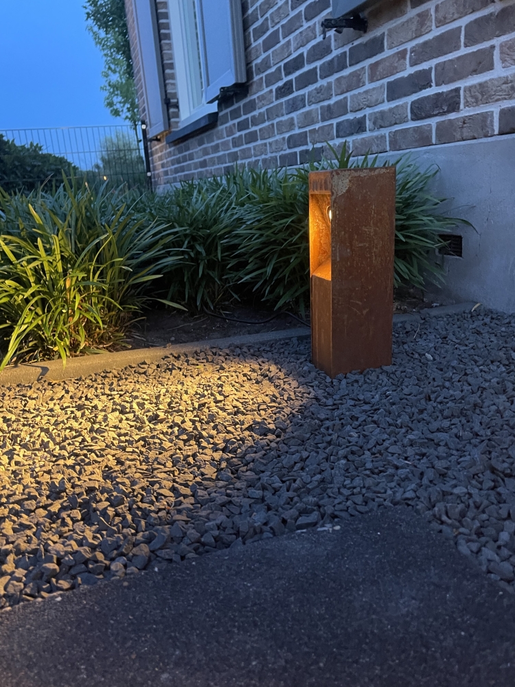Wegbeleuchtung Gis 35cm Corten 12V