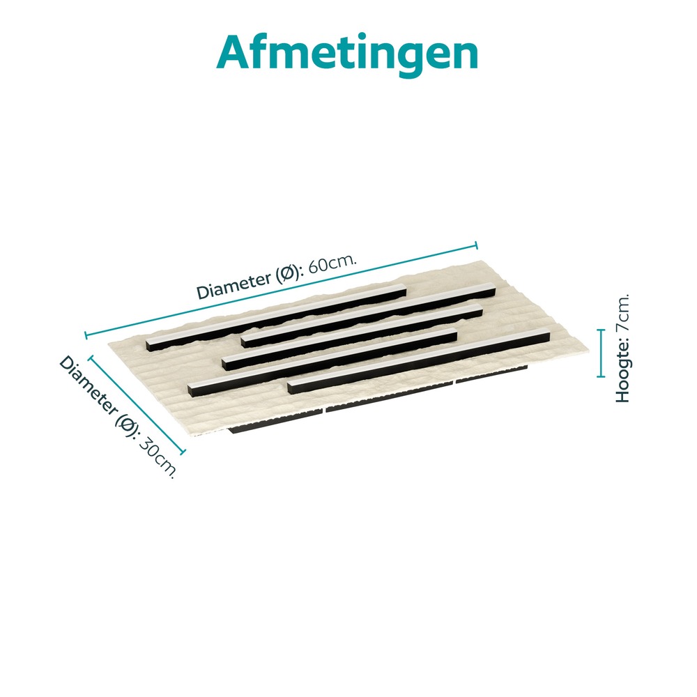 Deckenlampe Campomarino Sandbraun 60 cm Eglo 9008606409112