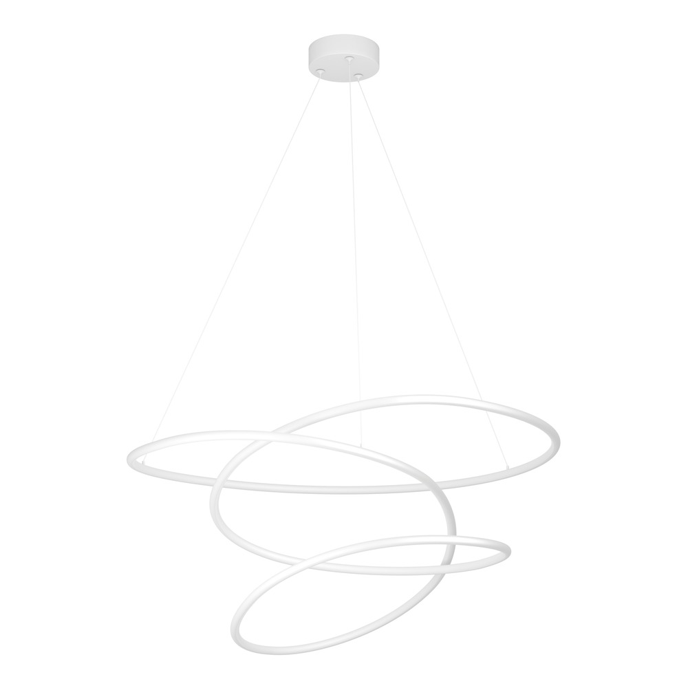 Moderne Pendellampe Racale Ø 78 cm weiß Eglo 9008606391431