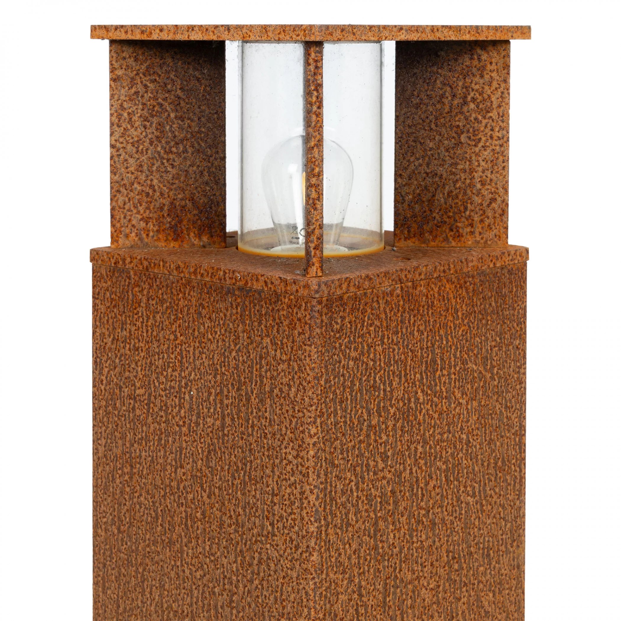 Quadratische Gartenlampe Marina 40 Corten KS 8714732783408