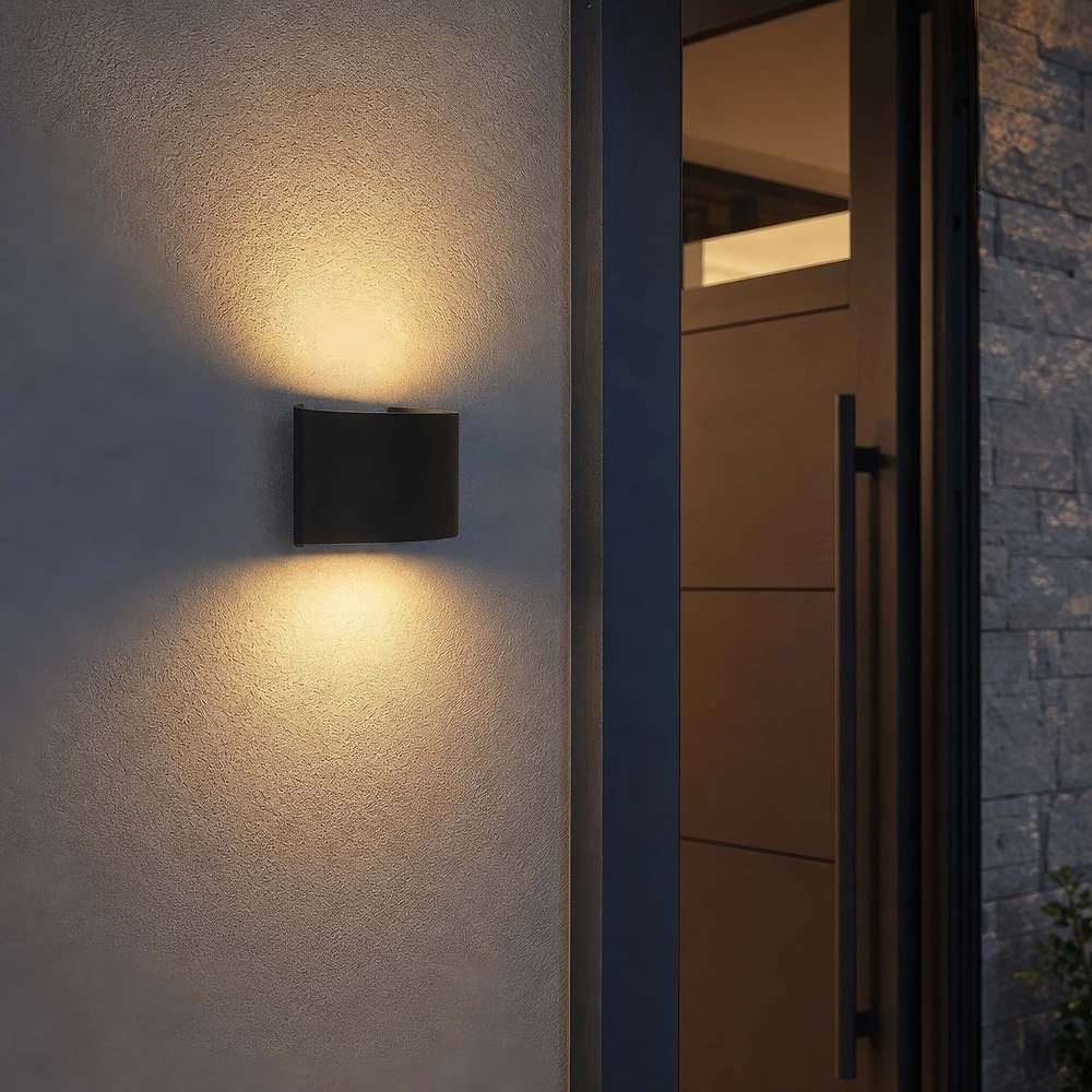 Design-Wandlampe Menton 12 cm schwarz Searchlight 5,05342E+12