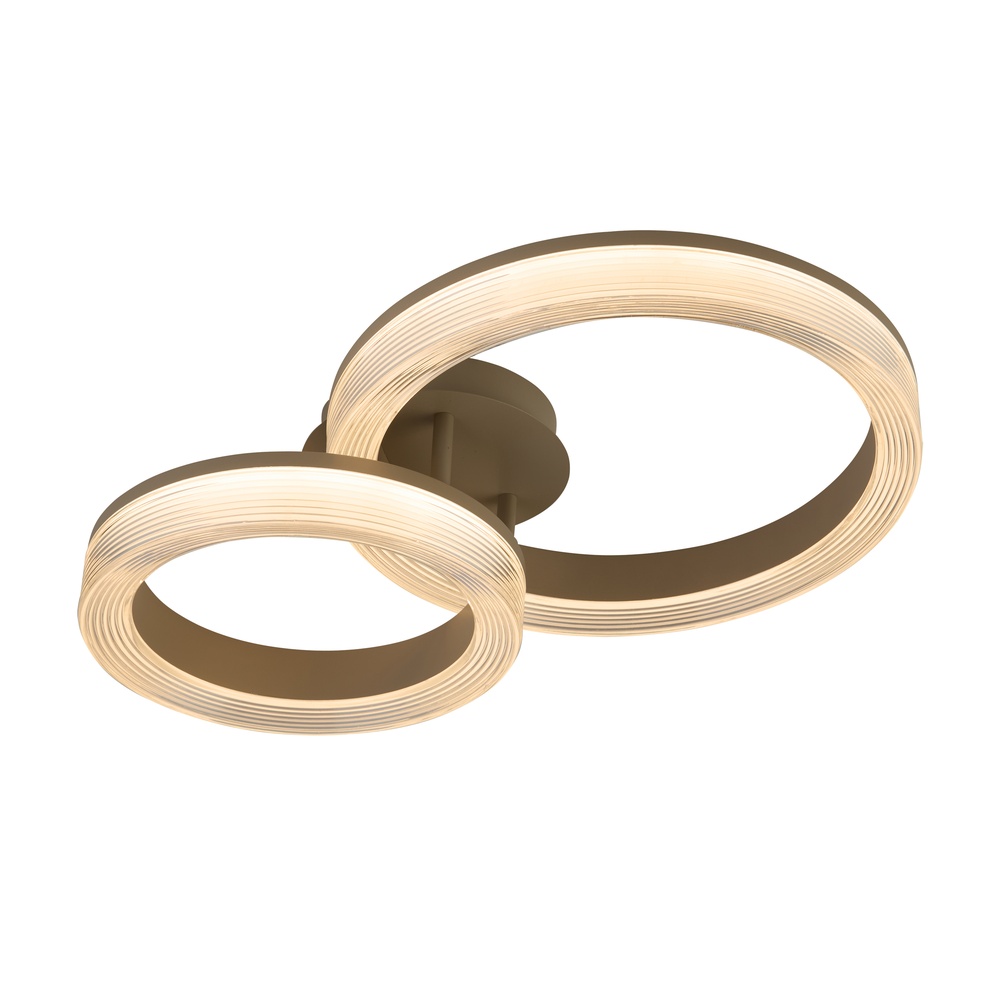 Design-Deckenlampe Lumen Rings Sandbraun
