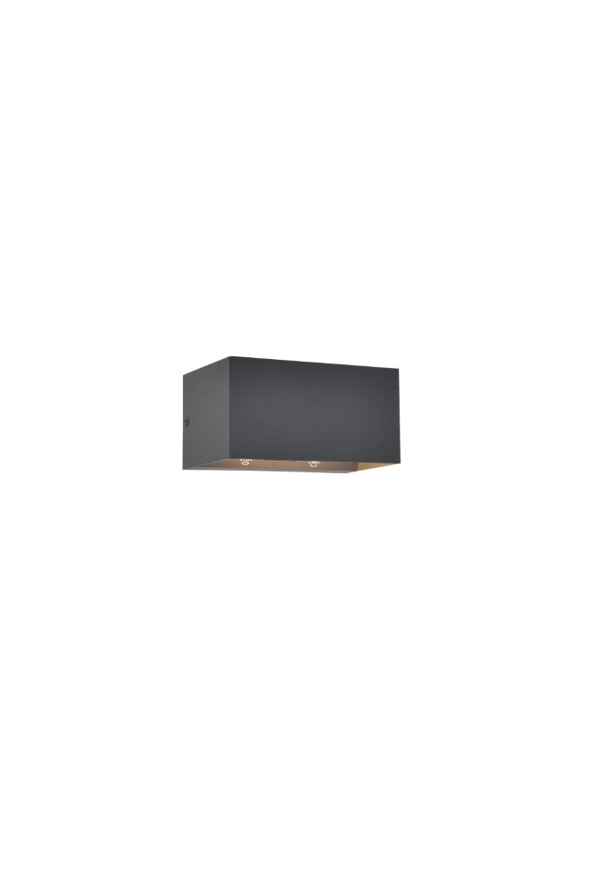Elegante Wandlampe Gemini Grau mit Sensor Lutec 6939412018171