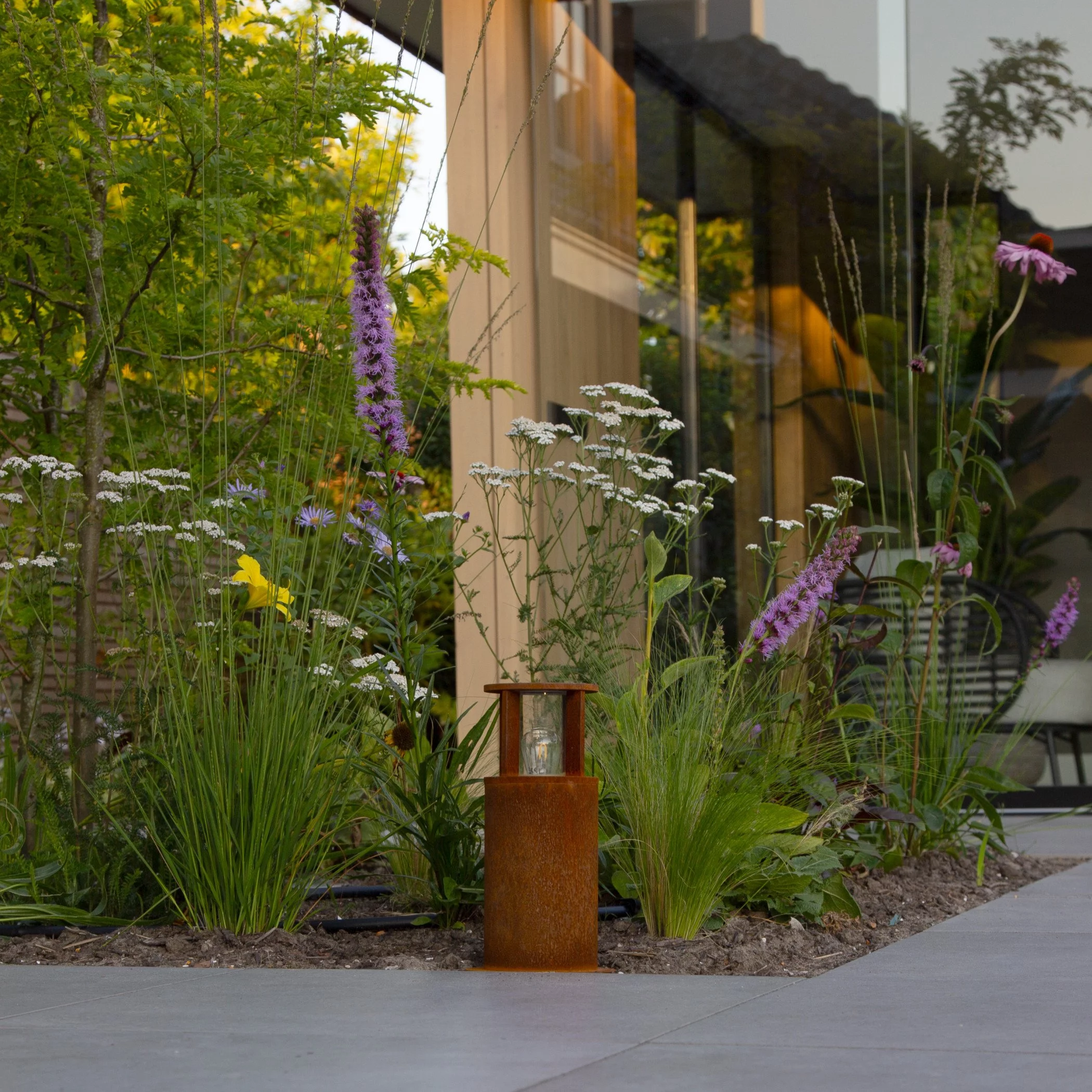 Runde Gartenleuchte Marina 30 Corten KS 8714732783804