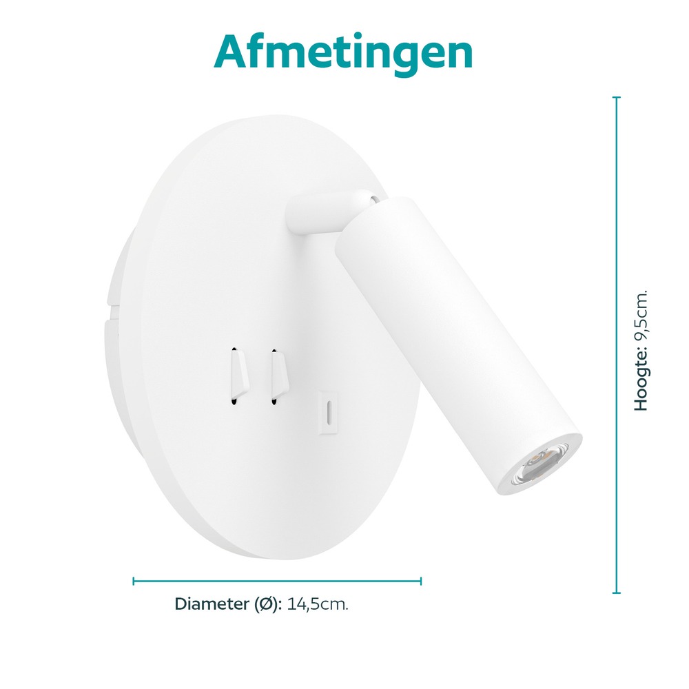 Nachttischlampe Fanzarotta Weiße Runde Eglo 9008606356843