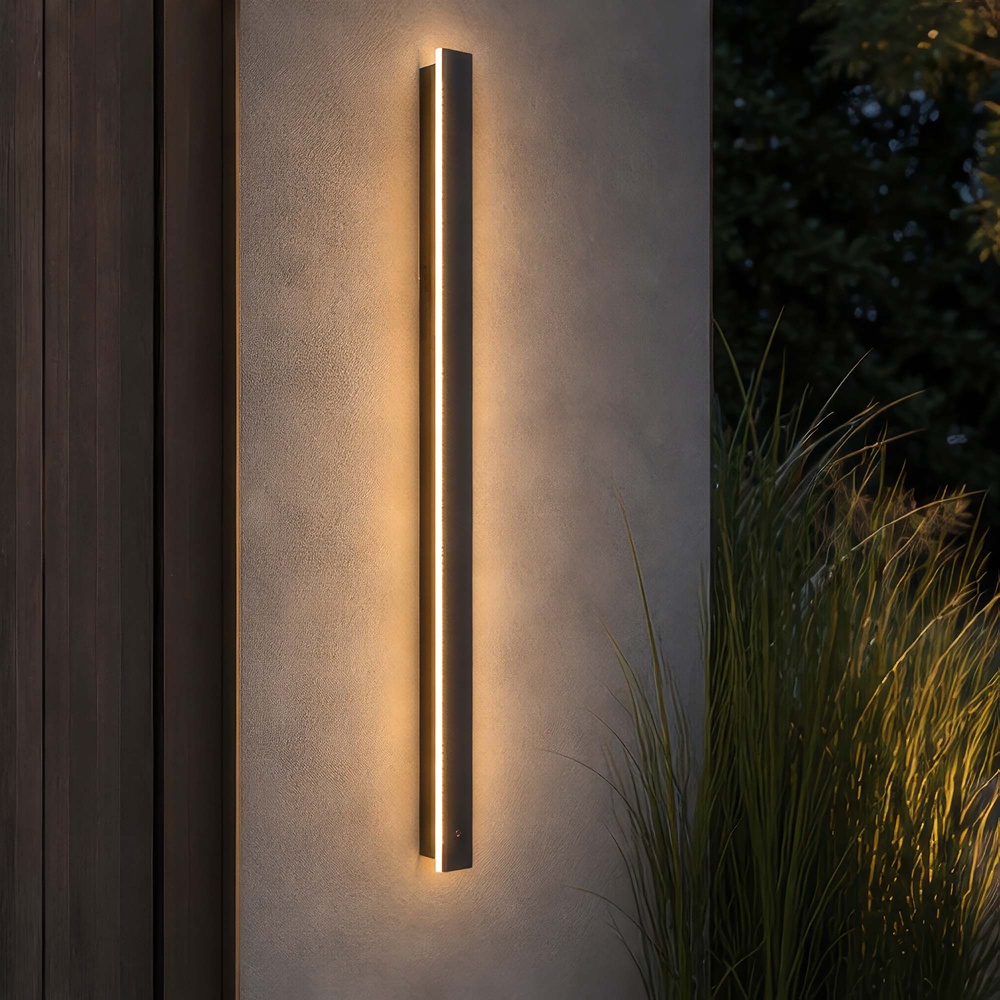 Design-Wandlampe Black Line Schwarz 90 cm Searchlight 5,05342E+12
