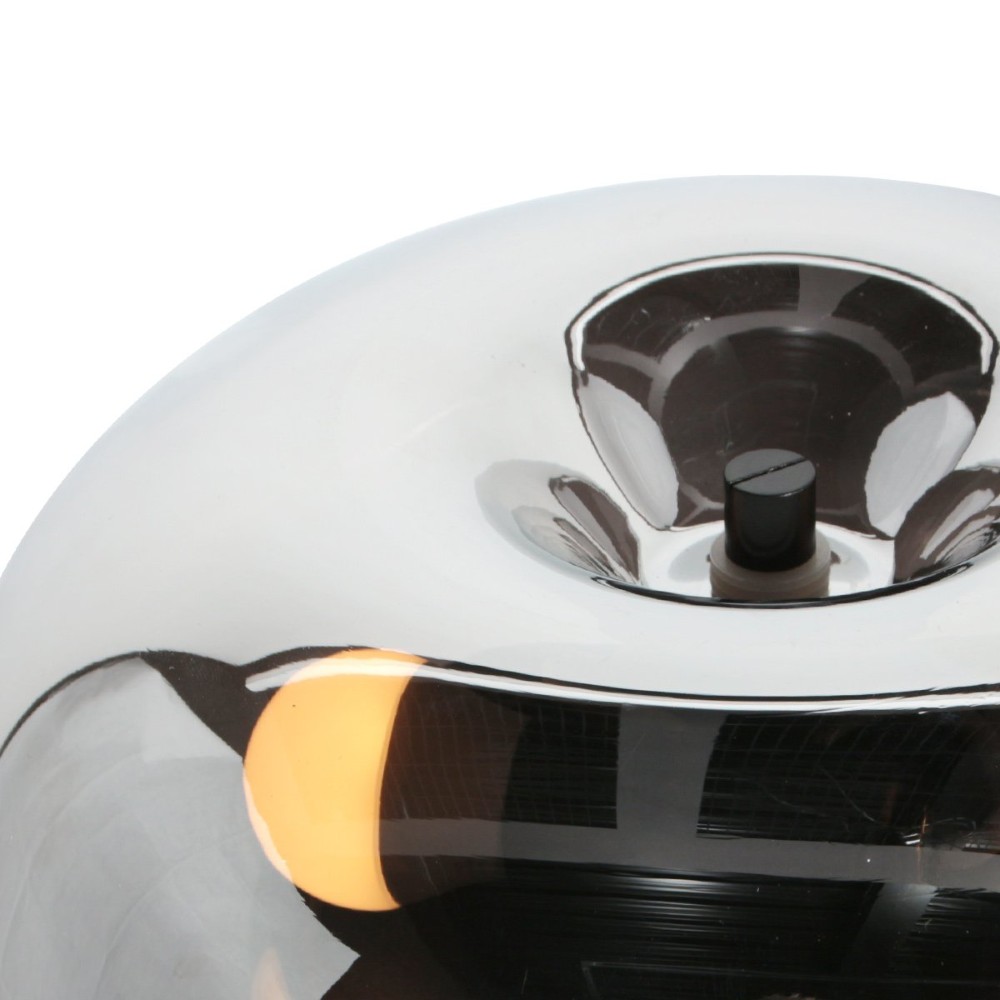 Tischlampe Ancilla Schwarz mit Rauchglas Steinhauer 8712746191943