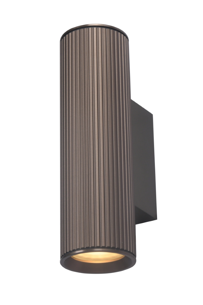 Wand-Spot-Rippen Ribella Braun mit Schwarz