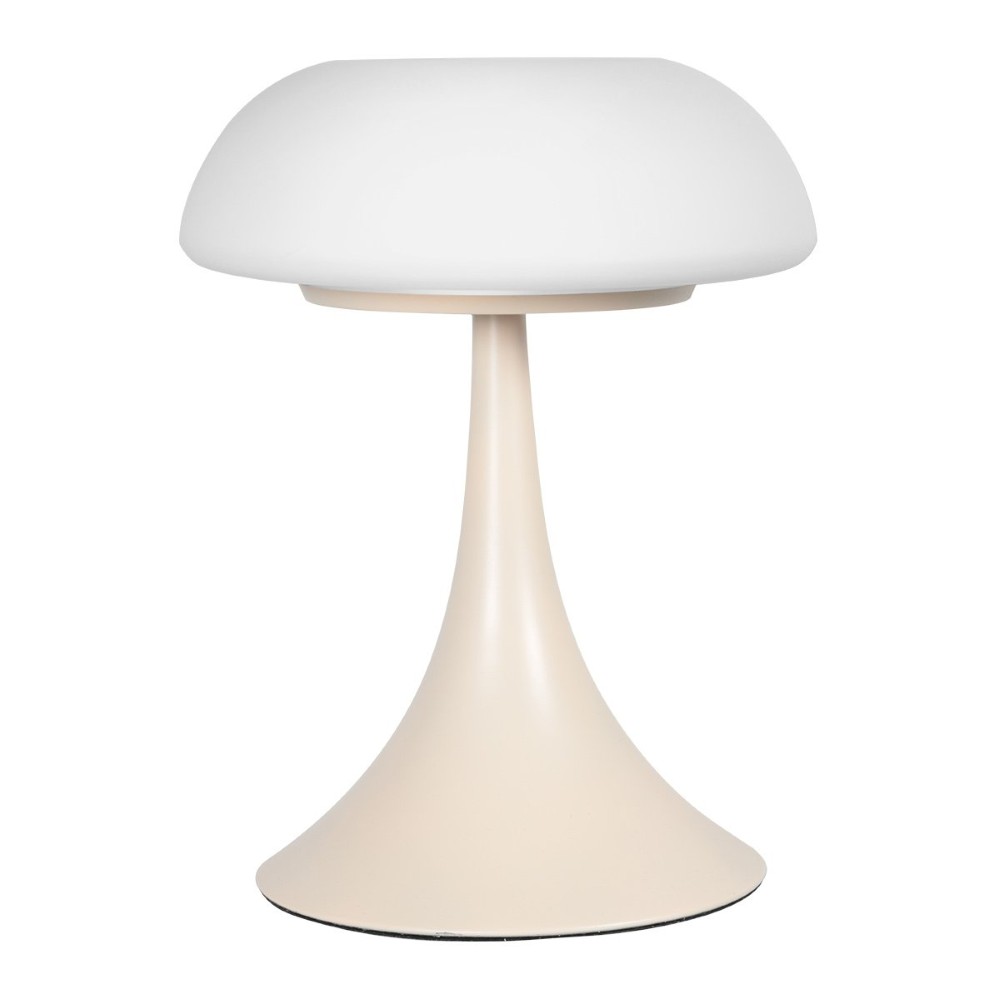 Tischlampe Ancilla Sandbraun mit weißem Glas Steinhauer 8712746191882