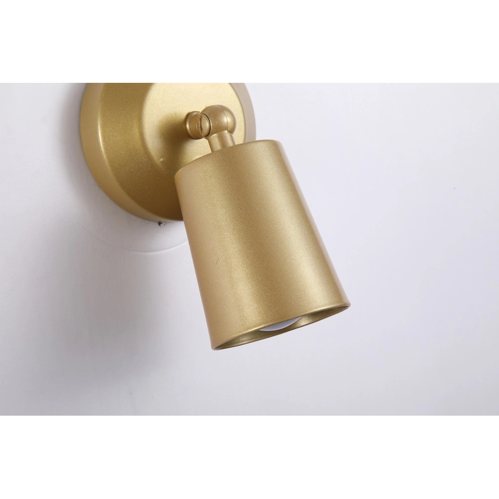 USB wiederaufladbare Wandleuchte Cone Gold Searchlight 5053423298412