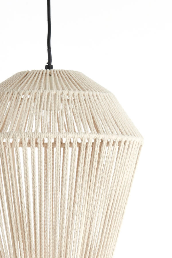Skandinavische Pendelleuchte Deya creme Ø 30cm Light & Living 8717807744946